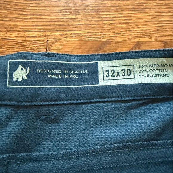 WOOLLY LONGHAUL Seattle Merino Wool Blend Pants Lightweight Warm Stretch 32 - Picture 4 of 6